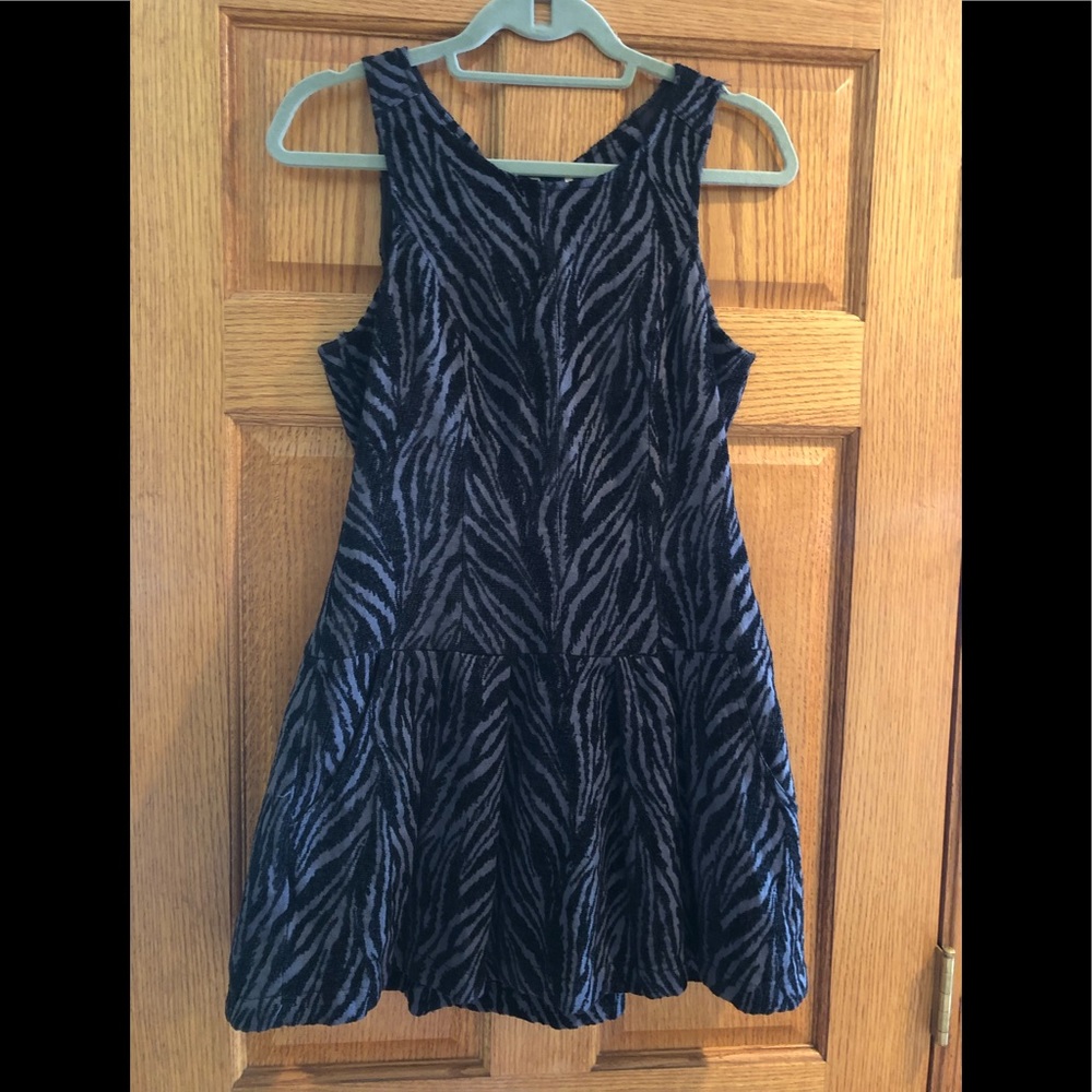 Free People Velvet Animal Print Dress